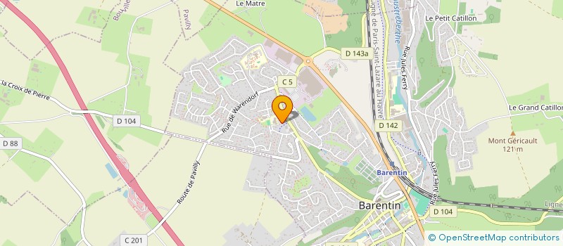 localisation de l'entreprise SCI DE LA DAME BLANCHE  BARENTIN