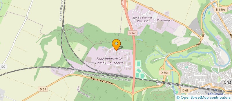 localisation de l'entreprise SCI DE LA DAME HUGUENOTTE à CHAUMONT