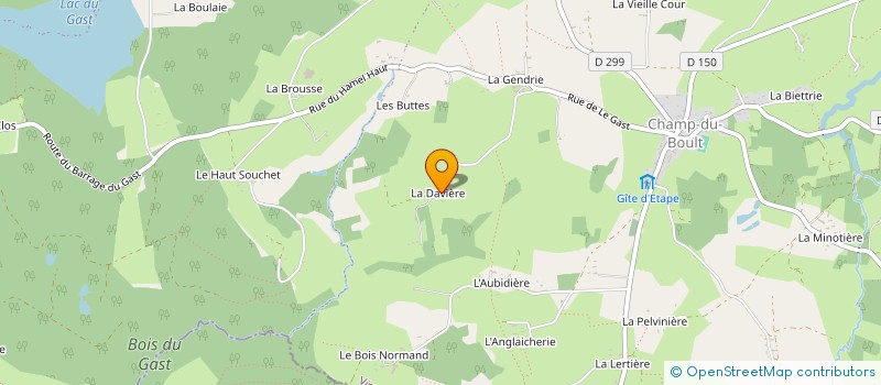 localisation de l'entreprise SCI DE LA DAVIERE à SAINT-AUBIN-DES-BOIS