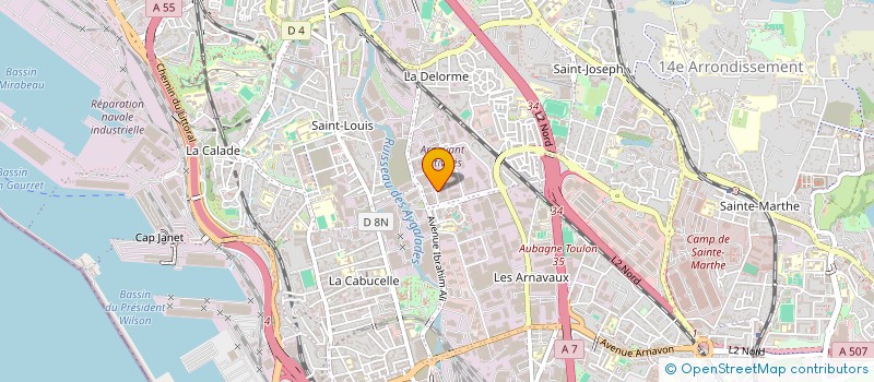 localisation de l'entreprise SCI DE LA DELORME à MARSEILLE