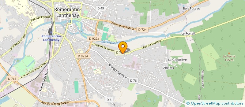 localisation de l'entreprise SCI DE LA DENISERIE  ROMORANTIN-LANTHENAY