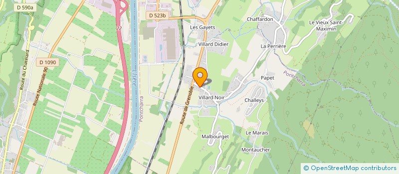 localisation de l'entreprise SCI DE LA DENT DE CROLLES  PONTCHARRA