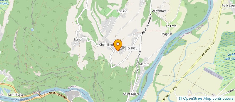 localisation de l'entreprise SCI DE LA DENT DU CHAT  PARVES ET NATTAGES