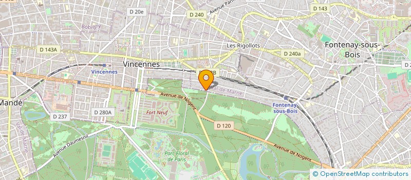 localisation de l'entreprise SCI DE LA DHUYS à FONTENAY-SOUS-BOIS