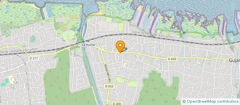 localisation de l'entreprise SCI DE LA DIGUE  GUJAN-MESTRAS