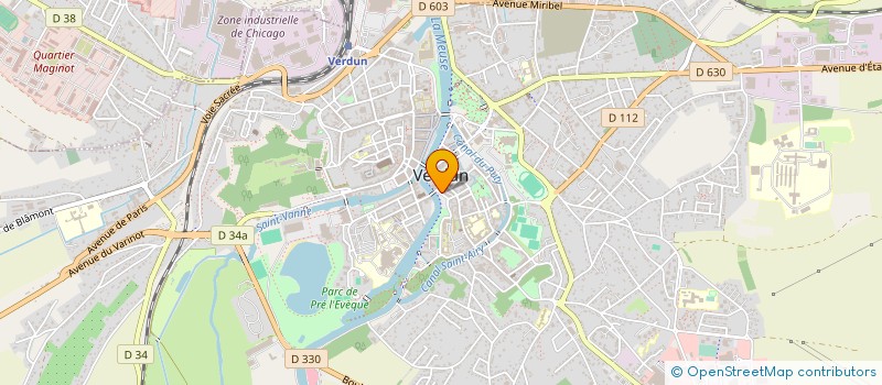 localisation de l'entreprise SCI DE LA DIGUE à VERDUN