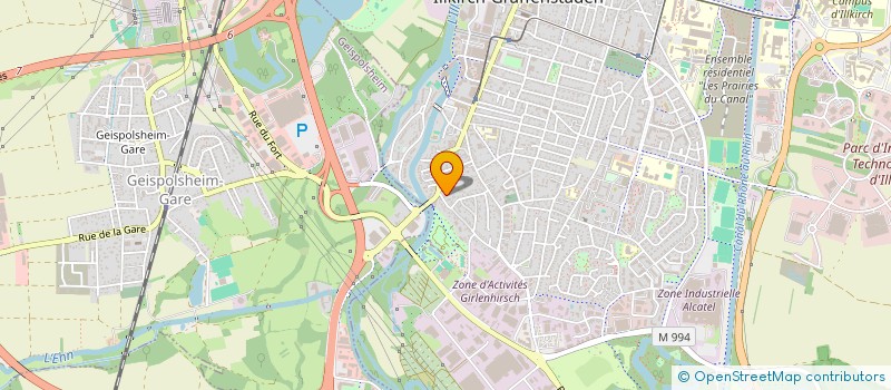 localisation de l'entreprise SCI DE LA DIGUE  ILLKIRCH-GRAFFENSTADEN