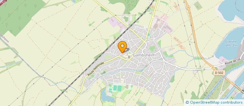 localisation de l'entreprise SCI DE LA DIGUE  GAMBSHEIM