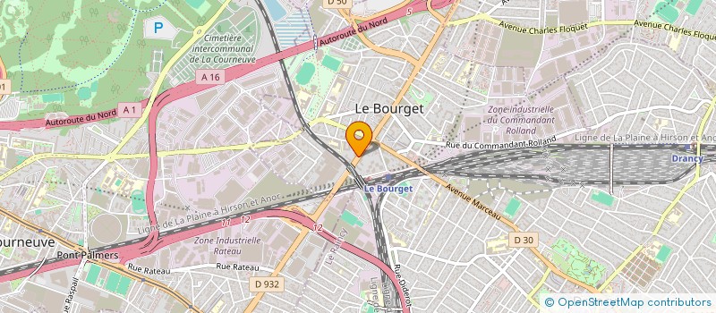 localisation de l'entreprise SCI DE LA DIVISION LECLERC à LE BOURGET