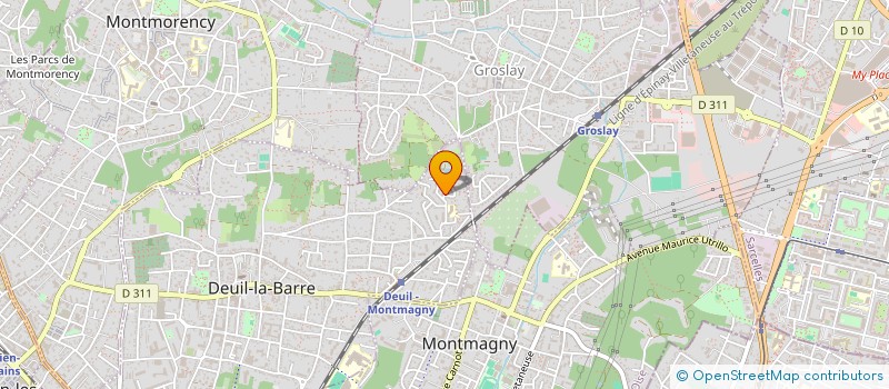 localisation de l'entreprise SCI DE LA DIVISION LECLERC  DEUIL-LA-BARRE