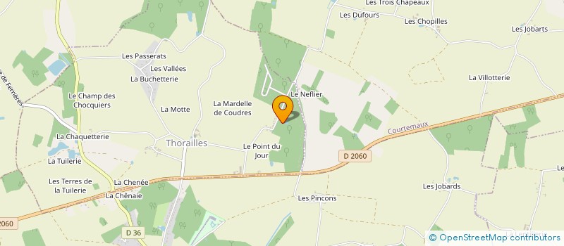 localisation de l'entreprise SCI DE LA DOGETTERIE  THORAILLES