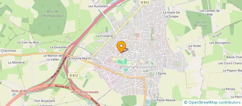 localisation de l'entreprise SCI DE LA DONELIERE  THORIGNE-FOUILLARD