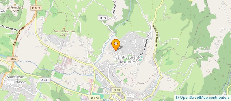 localisation de l'entreprise SCI DE LA DORNAC  SAINT-LAURENT-LES-TOURS