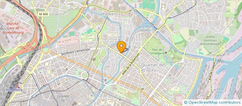 localisation de l'entreprise SCI DE LA DOUANE  STRASBOURG