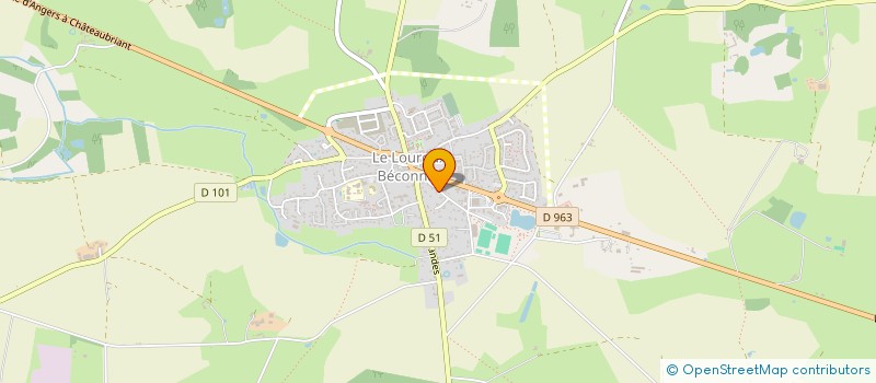 localisation de l'entreprise SCI DE LA DOUVE  VAL D'ERDRE-AUXENCE