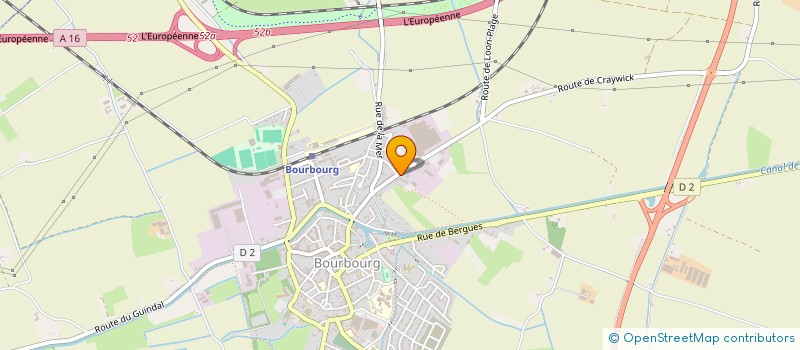 localisation de l'entreprise SCI DE LA DRYADE  BOURBOURG