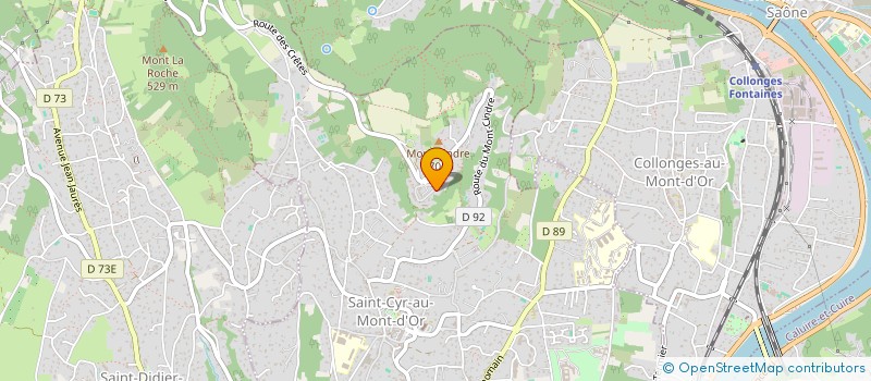 localisation de l'entreprise SCI DE LA DUEE  SAINT-CYR-AU-MONT-D'OR