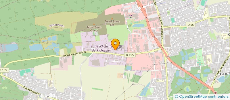 localisation de l'entreprise SCI DE LA FABRIQUE  RICHWILLER