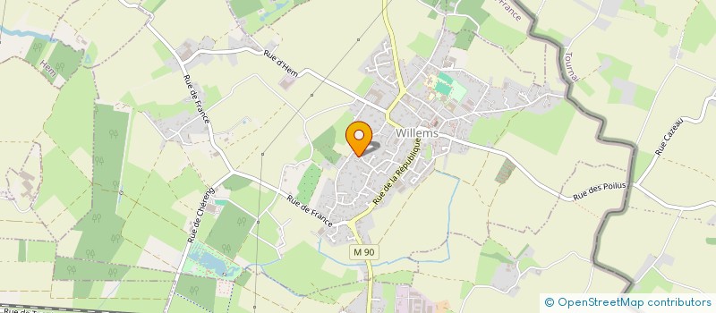 localisation de l'entreprise SCI DE LA FABRIQUE A PAPIER  WILLEMS