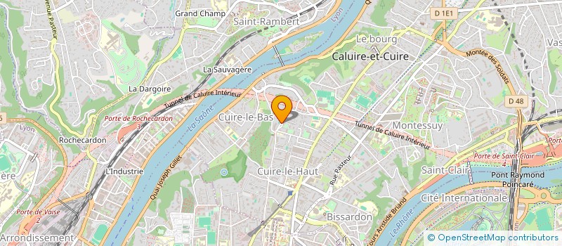 localisation de l'entreprise SCI DE LA FACE  CALUIRE-ET-CUIRE