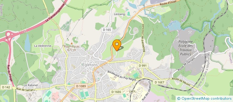 localisation de l'entreprise SCI DE LA FACHADOUR à EGLETONS