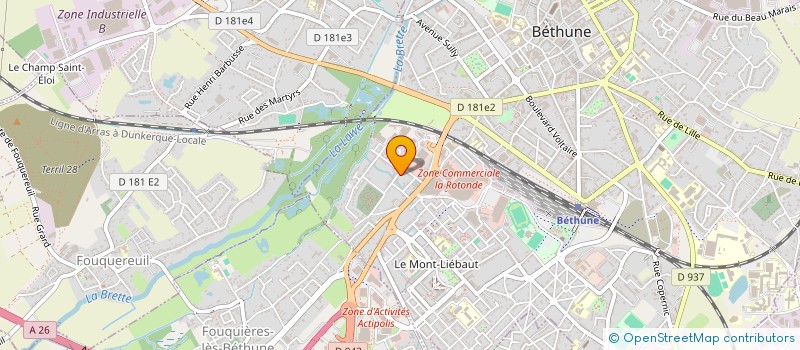 localisation de l'entreprise SCI DE LA FAIENCERIE  BETHUNE