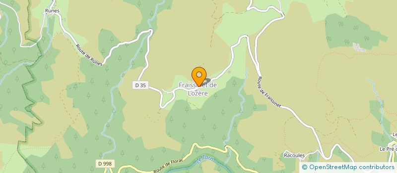 localisation de l'entreprise SCI DE LA FAISSE  PONT DE MONTVERT - SUD MONT LOZERE