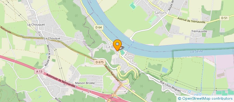 localisation de l'entreprise SCI DE LA FALAISE  LA BOUILLE