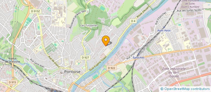 localisation de l'entreprise SCI DE LA FALAISE  PONTOISE