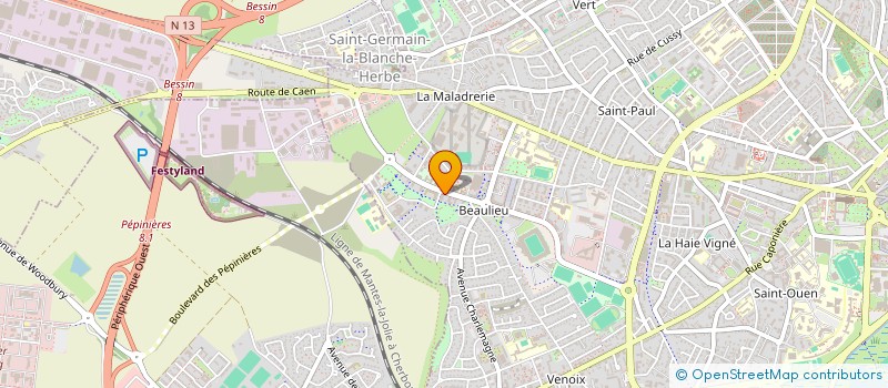 localisation de l'entreprise SCI DE LA FALAISE à CAEN