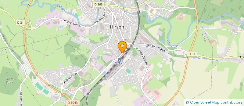 localisation de l'entreprise SCI DE LA FALAISE  HIRSON