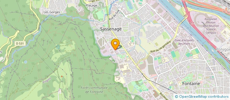 localisation de l'entreprise SCI DE LA FALAISE  SASSENAGE