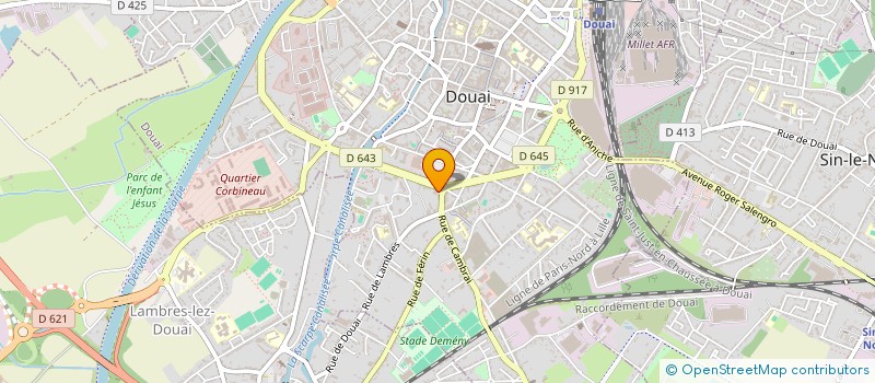 localisation de l'entreprise SCI DE LA FAMILLE CHARLE à DOUAI