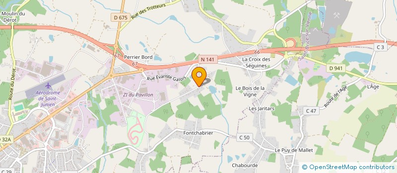 localisation de l'entreprise SCI DE LA FAMILLE MONDIOT à SAINT-JUNIEN