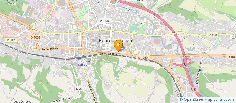localisation de l'entreprise SCI DE LA FAMILLE PIRAUD à BOURGOIN-JALLIEU