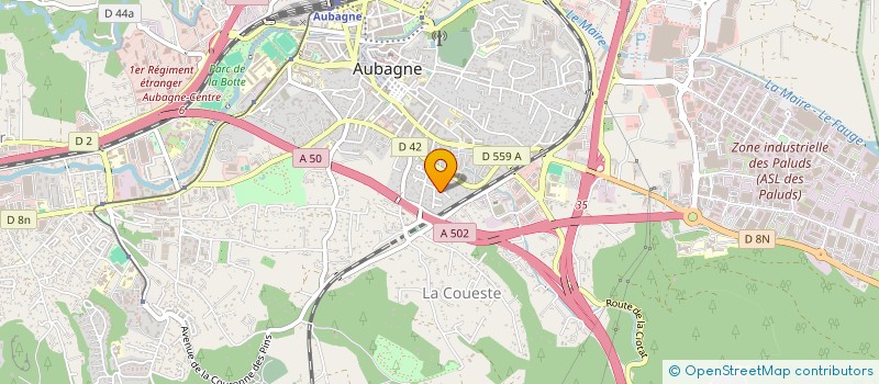 localisation de l'entreprise SCI DE LA FARE à AUBAGNE