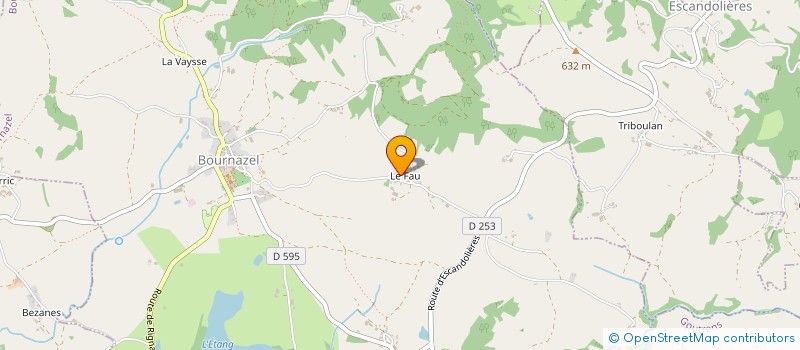 localisation de l'entreprise SCI DE LA FAYDERIE  BOURNAZEL