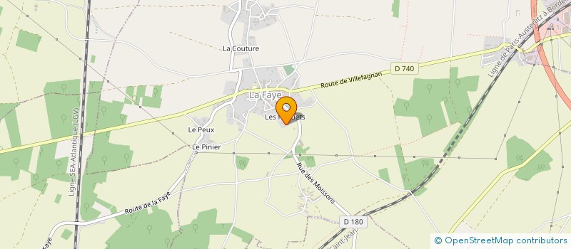 localisation de l'entreprise SCI DE LA FAYE-FRIQUETS à LA FAYE