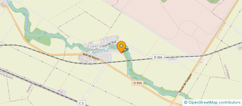 localisation de l'entreprise SCI DE LA FAYETTE  CUPERLY