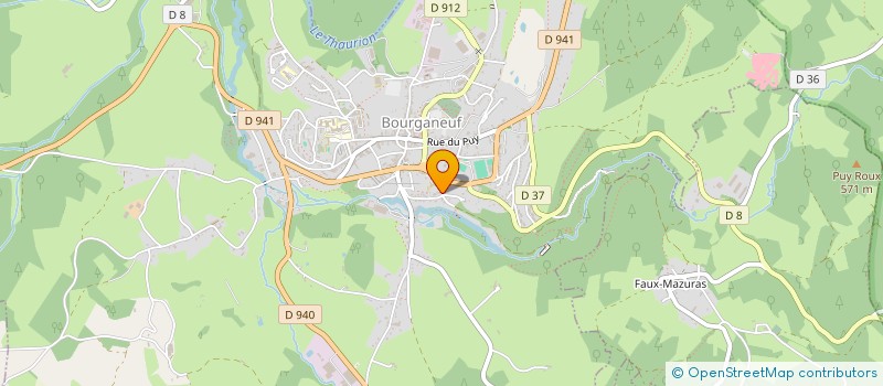 localisation de l'entreprise SCI DE LA FEE SNATSNOC à BOURGANEUF