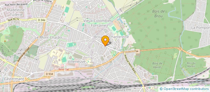 localisation de l'entreprise SCI DE LA FERME  BROU-SUR-CHANTEREINE