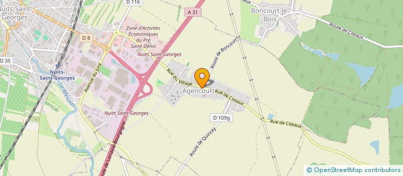 localisation de l'entreprise SCI DE LA FERME  AGENCOURT