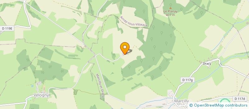 localisation de l'entreprise SCI DE LA FERME  GISSEY-LE-VIEIL