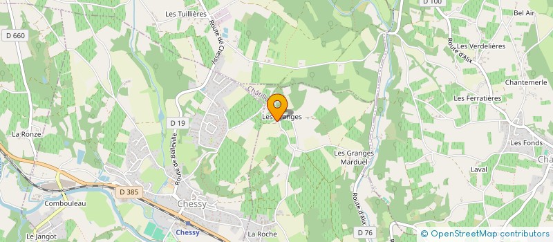 localisation de l'entreprise SCI DE LA FERME BOIS DIEU  CHATILLON