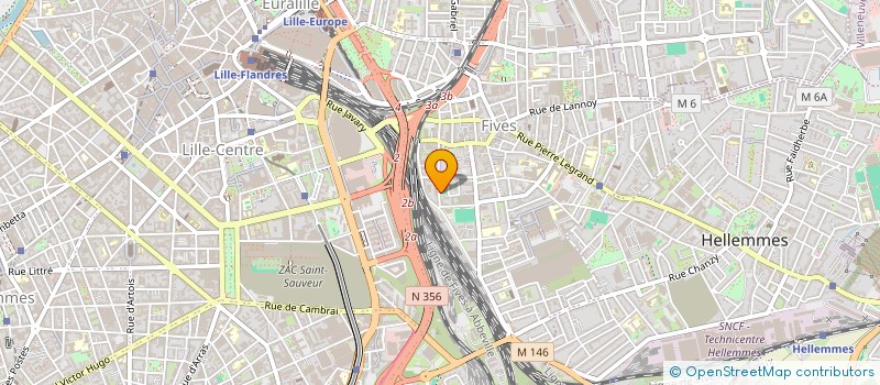 localisation de l'entreprise SCI DE LA FERME D'ASCQ à VILLENEUVE-D'ASCQ