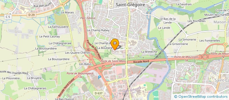 localisation de l'entreprise SCI DE LA FERME D EMENDREVILLE  SAINT-GREGOIRE