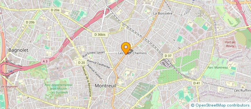 localisation de l'entreprise SCI DE LA FERME DE COURGERAIS à MONTREUIL