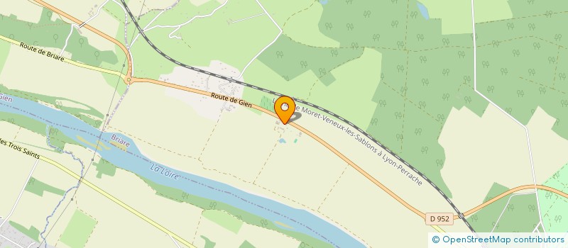 localisation de l'entreprise SCI DE LA FERME DE LA THIAU à BRIARE