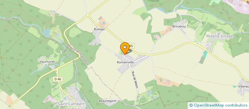 localisation de l'entreprise SCI DE LA FERME DE ROMAINVILLE  MAGNY-LES-HAMEAUX