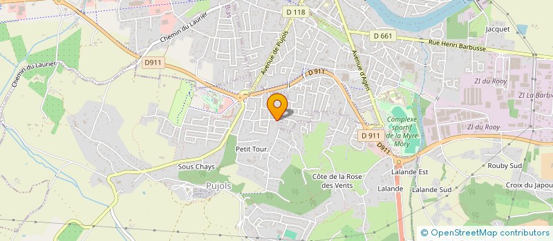 localisation de l'entreprise SCI DE LA FERME DES GRAVIERS  PUJOLS